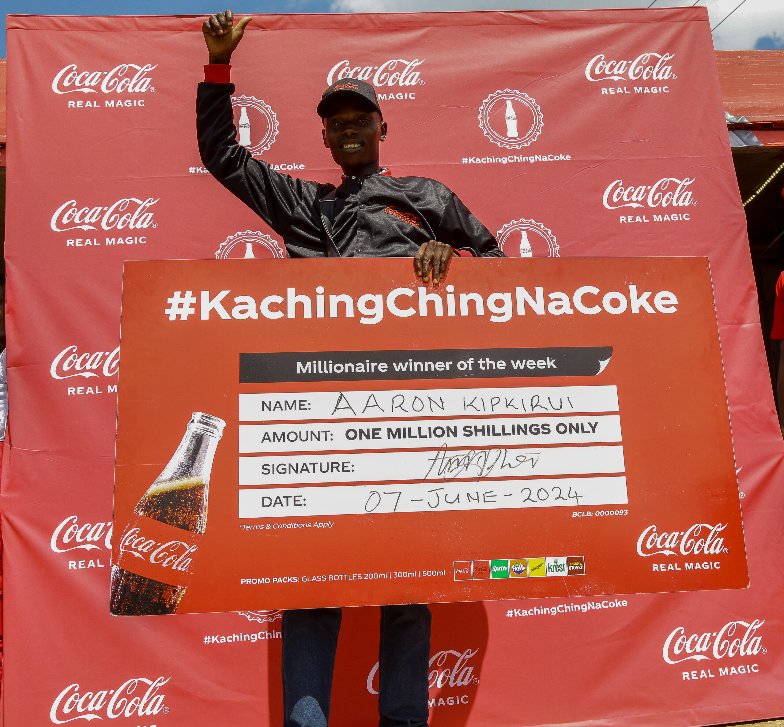 Casual Farm-hand in Kipkelion Becomes the Second Millionaire in Kachingching Campaign