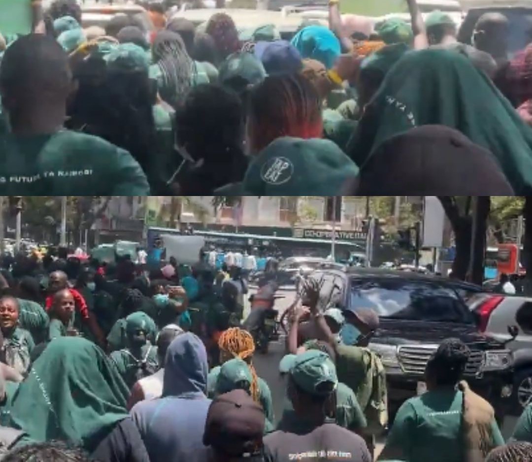 Sakaja’s Dishi na County Staff Protest Over Unpaid Salaries in Nairobi CBD