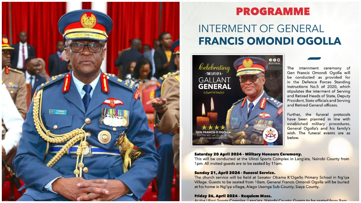 General Ogolla’s Will Revealed as a Legacy Beyond the Battlefield