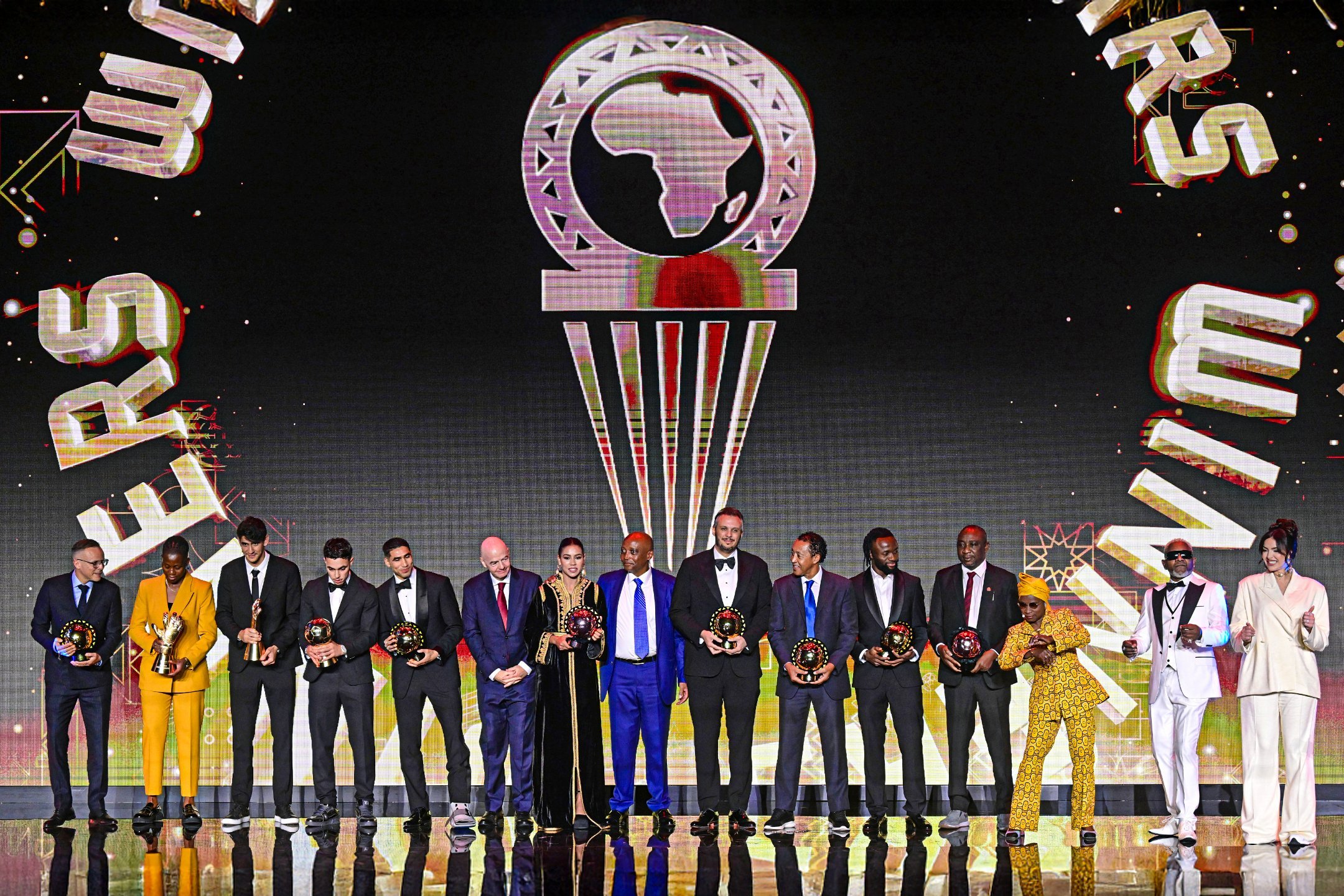 CAF Awards 2025: Hakimi, Chebbak Named Continental Best