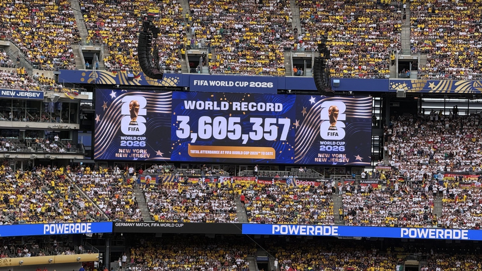 2026 FIFA World Cup Breaks 32-Year Attendance Record as Tournament Surpasses 3.6 Million Fans