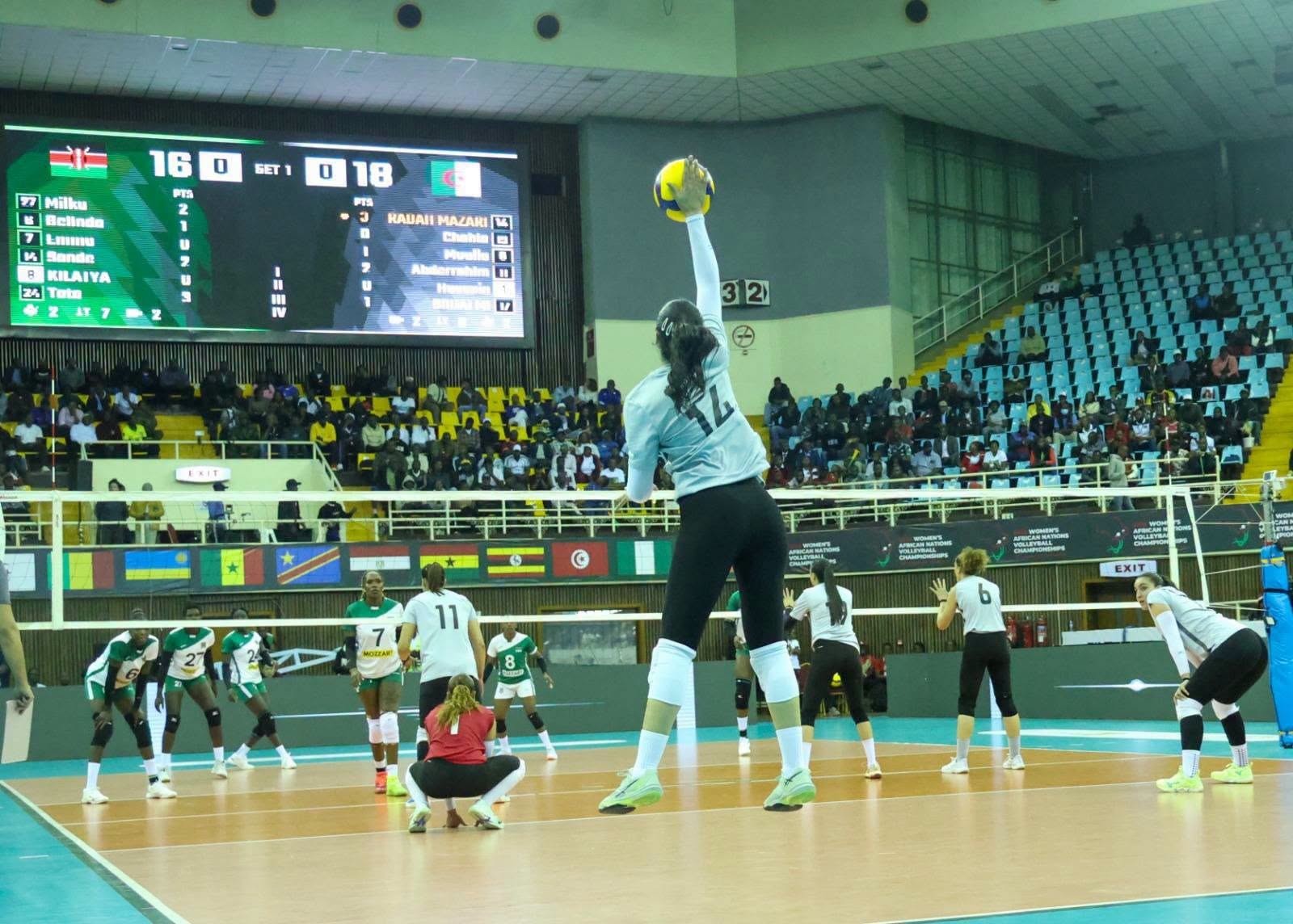 Malkia Strikers Rally Past Algeria to Storm Into CAVB Championship Semi-Finals
