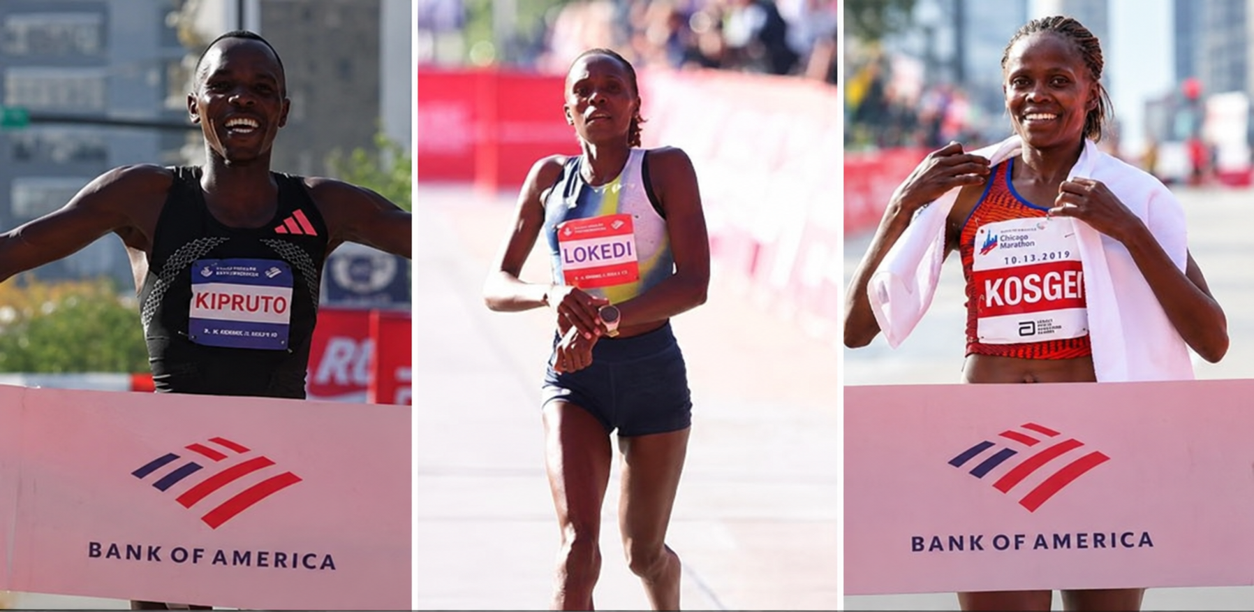 Kipruto Leads Kenyan Charge at Chicago Marathon as Lokedi, Kosgei Shine